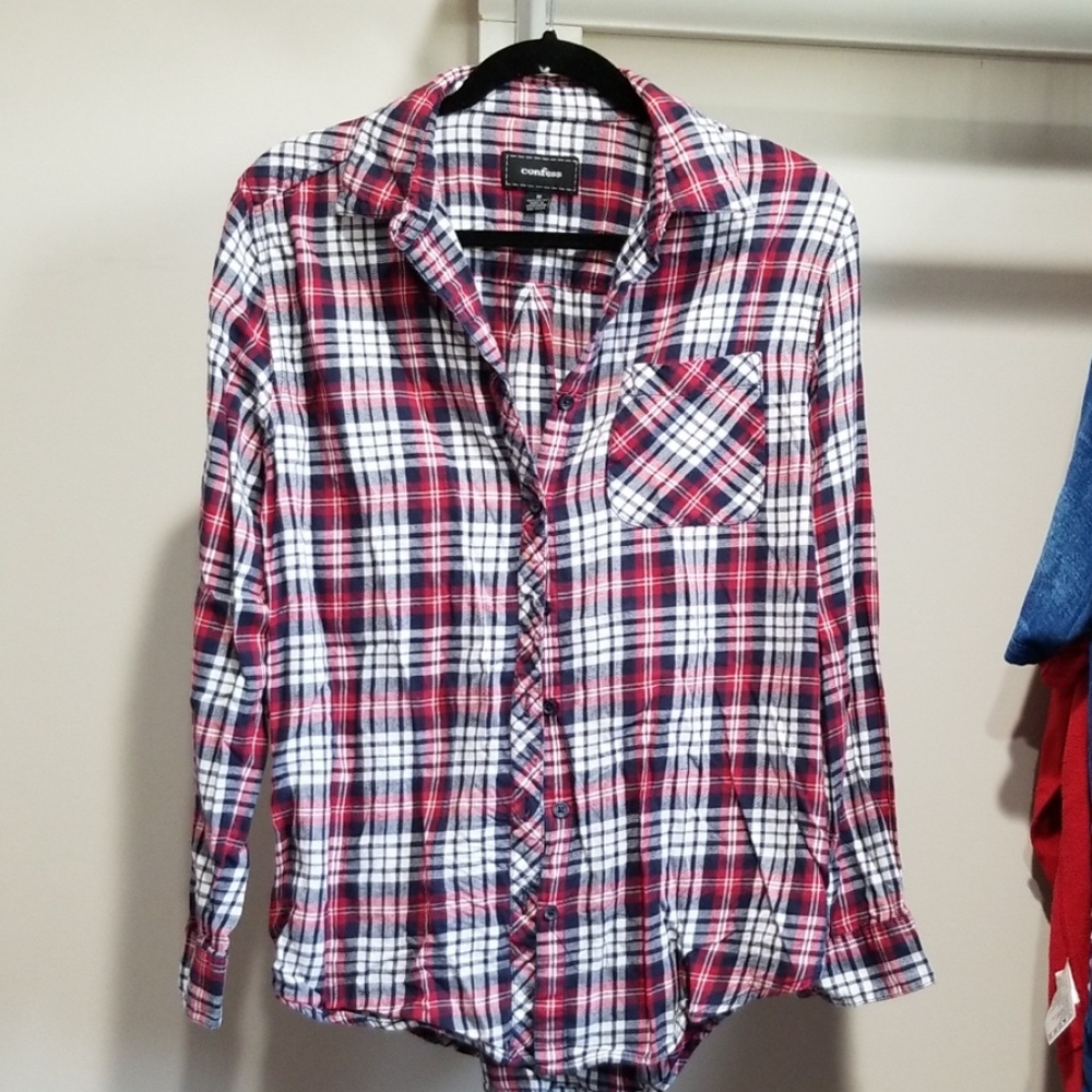 Plain flannel shirt